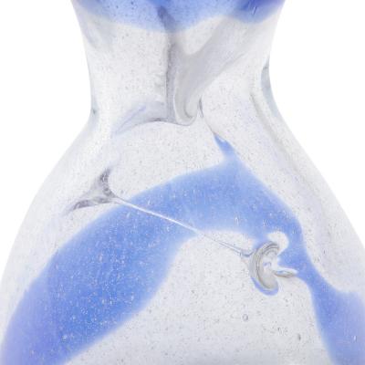 Anzolo Fuga Anzola Fuga Rare Bands Vase With Internal Glass Filament 1960s