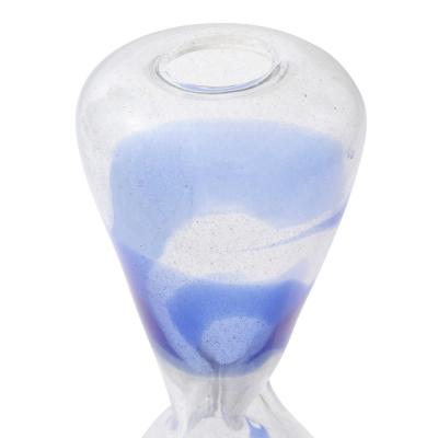 Anzolo Fuga Anzola Fuga Rare Bands Vase With Internal Glass Filament 1960s