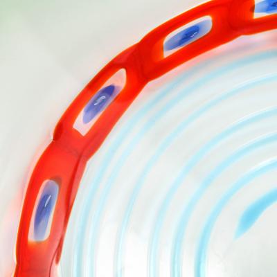 Anzolo Fuga Anzolo Fuga Charger with Multi Color Murrhines 1950s