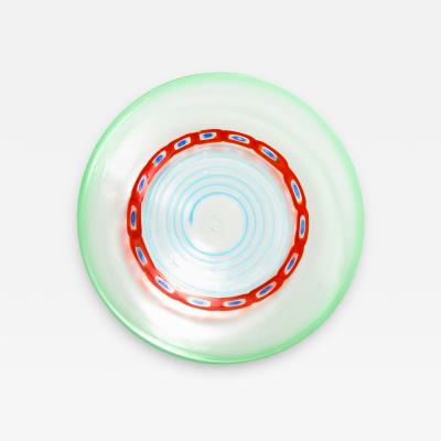 Anzolo Fuga Anzolo Fuga Charger with Multi Color Murrhines 1950s