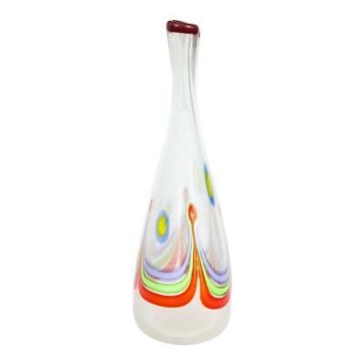 Anzolo Fuga Anzolo Fuga Colorful Pavone Vase with 2 Necks 1957 60