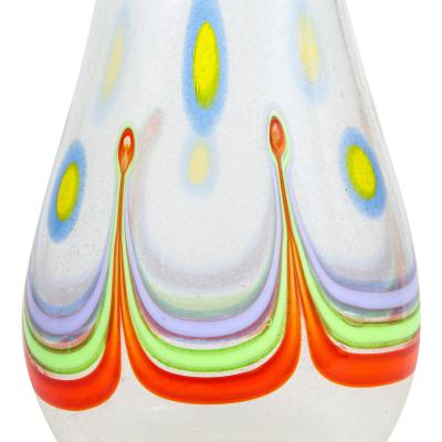 Anzolo Fuga Anzolo Fuga Colorful Pavone Vase with 2 Necks 1957 60