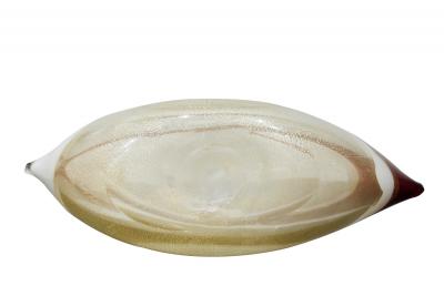 Anzolo Fuga Anzolo Fuga Hand Blown Glass Bands Vase 1950s