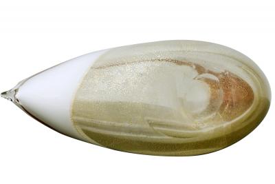 Anzolo Fuga Anzolo Fuga Hand Blown Glass Bands Vase 1950s