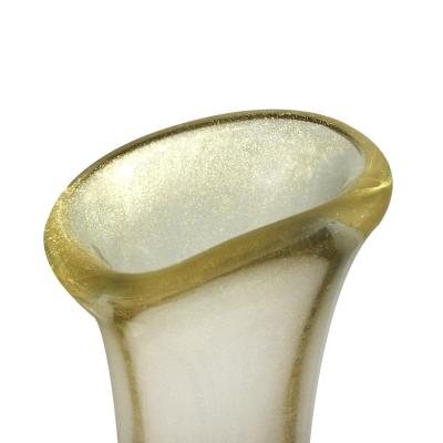 Anzolo Fuga Anzolo Fuga Hand Blown Glass Bands Vase 1950s