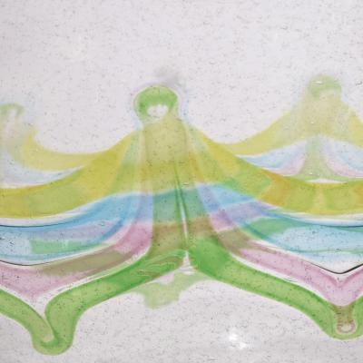 Anzolo Fuga Anzolo Fuga Hand Blown Glass Vase From The Pavone Series 1957 60