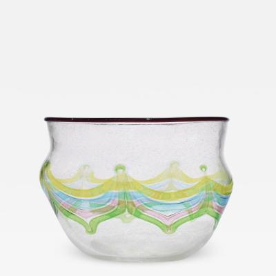 Anzolo Fuga Anzolo Fuga Hand Blown Glass Vase From The Pavone Series 1957 60