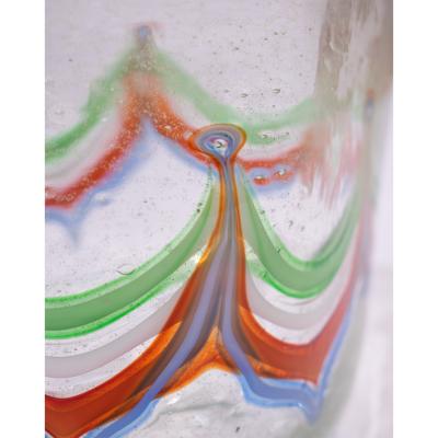 Anzolo Fuga Anzolo Fuga Hand Blown Glass Vase From The Pavone Series 1957 60