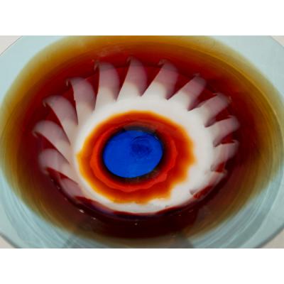 Anzolo Fuga Anzolo Fuga Rare Set of 11 Hand Blown Astrale Plates Bowls Early 1960s