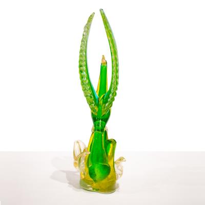 Anzolo Fuga Anzolo Fuga Rare and Important Large Hand Blown Glass Bird Sculpture Ca 1957