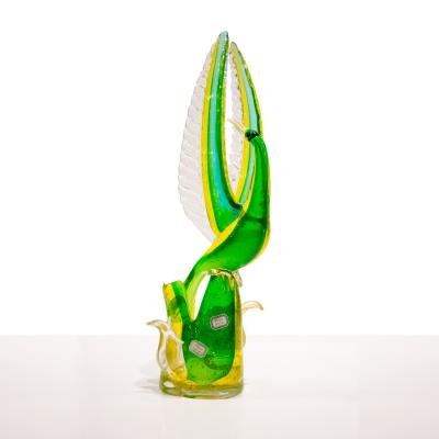 Anzolo Fuga Anzolo Fuga Rare and Important Large Hand Blown Glass Bird Sculpture Ca 1957