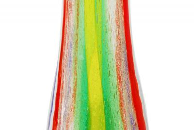Anzolo Fuga Large Hand Blown Glass Vase By Anzolo Fuga 1950s