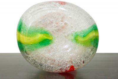 Anzolo Fuga Large Hand Blown Glass Vase By Anzolo Fuga 1950s