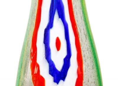 Anzolo Fuga Large Hand Blown Glass Vase By Anzolo Fuga 1950s