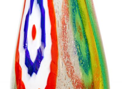 Anzolo Fuga Large Hand Blown Glass Vase By Anzolo Fuga 1950s