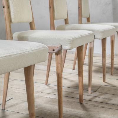 Apelli Varesio Apelli and Varesio Set of Six Wooden Chairs 50s