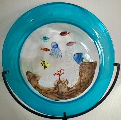 Aquarium Disc from Murano Italy