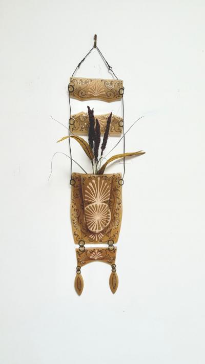 Arabesque Wall Hanging Vase by Michael Frances Higgins