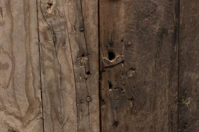 Arched Vernacular Wooden Door Hautes Alpes France 19th Century