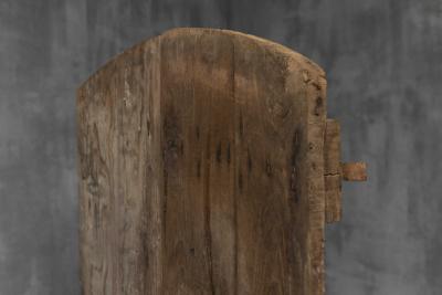 Arched Vernacular Wooden Door Hautes Alpes France 19th Century