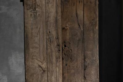 Arched Vernacular Wooden Door Hautes Alpes France 19th Century