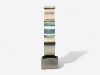 Archie Held Contemporary Stainless Steel Monumental Water Sculpture USA 2000