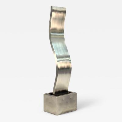 Archie Held Contemporary Stainless Steel Monumental Water Sculpture USA 2000