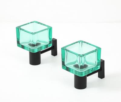 Archimede Seguso 1960s pair of sconces by Archim de S guso