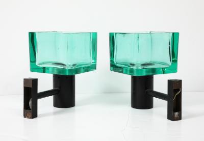 Archimede Seguso 1960s pair of sconces by Archim de S guso