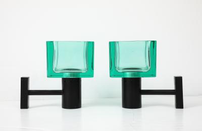 Archimede Seguso 1960s pair of sconces by Archim de S guso