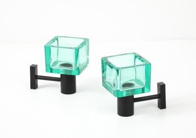 Archimede Seguso 1960s pair of sconces by Archim de S guso