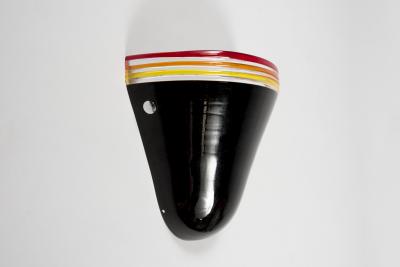 Archimede Seguso 1980s Hand made Murano glass sconces in the style of Archimede Seguso