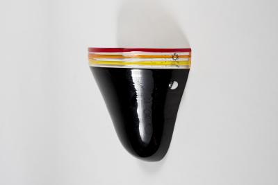 Archimede Seguso 1980s Hand made Murano glass sconces in the style of Archimede Seguso