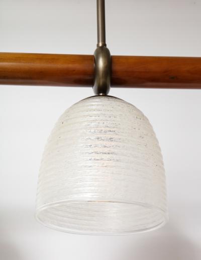 Archimede Seguso 3 Light Ceiling Fixture Attributed to Archimede Seguso