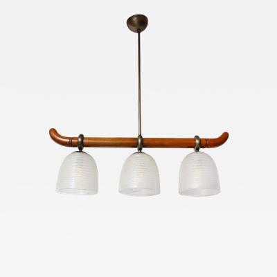 Archimede Seguso 3 Light Ceiling Fixture Attributed to Archimede Seguso
