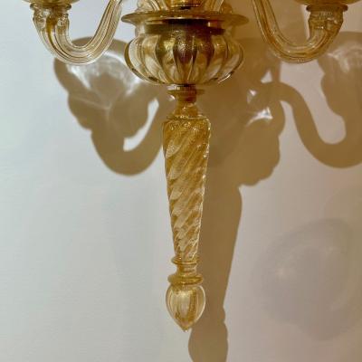 Archimede Seguso Archimede Seguso Barovier Toso Italian Mid Century Modern Swan Sconces