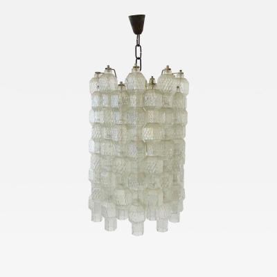 Archimede Seguso Archimede Seguso Murano Glass Ceiling Lamp Italy 1950s