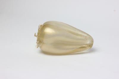 Archimede Seguso Archimede Seguso Murano Gold Fleck Glass Large Pepper Venice 1960 Italy