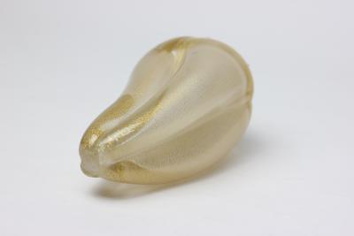 Archimede Seguso Archimede Seguso Murano Gold Fleck Glass Large Pepper Venice 1960 Italy