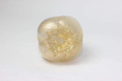 Archimede Seguso Archimede Seguso Murano Gold Fleck Glass Large Pepper Venice 1960 Italy