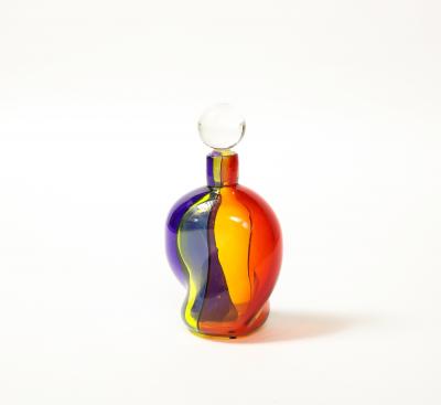 Archimede Seguso Carnivale Stopper Bottle by Archimede Suguso