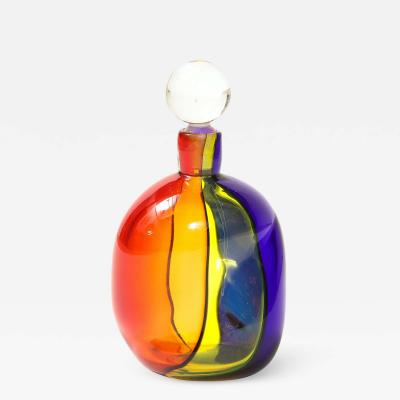 Archimede Seguso Carnivale Stopper Bottle by Archimede Suguso