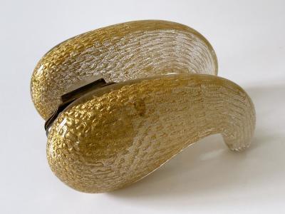 Archimede Seguso Exceptional Mid Century Murano Glass Push Pull Door Handles by Seguso 1950s