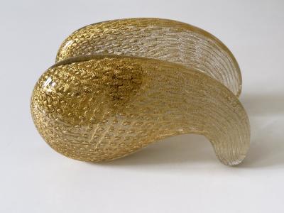 Archimede Seguso Exceptional Mid Century Murano Glass Push Pull Door Handles by Seguso 1950s