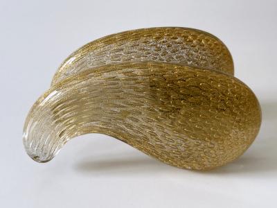 Archimede Seguso Exceptional Mid Century Murano Glass Push Pull Door Handles by Seguso 1950s