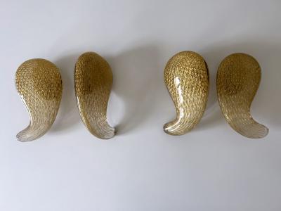 Archimede Seguso Exceptional Mid Century Murano Glass Push Pull Door Handles by Seguso 1950s