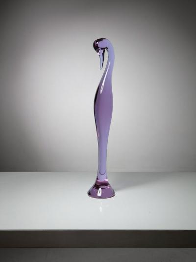 Archimede Seguso Murano Glass Heron by Archimede Seguso for Seguso