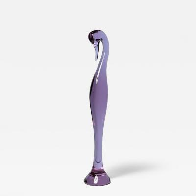 Archimede Seguso Murano Glass Heron by Archimede Seguso for Seguso