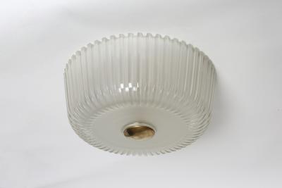 Archimede Seguso Murano glass ceiling flush mount light for Seguso