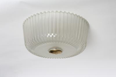 Archimede Seguso Murano glass ceiling flush mount light for Seguso